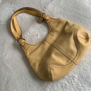 Yellow coach bag